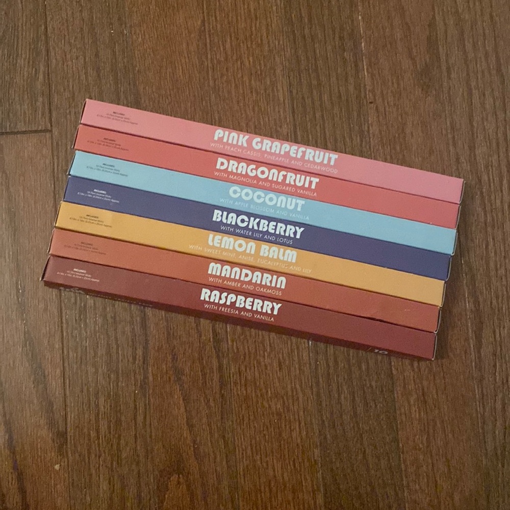 Fruit scented incenses variety pack (70 sticks)